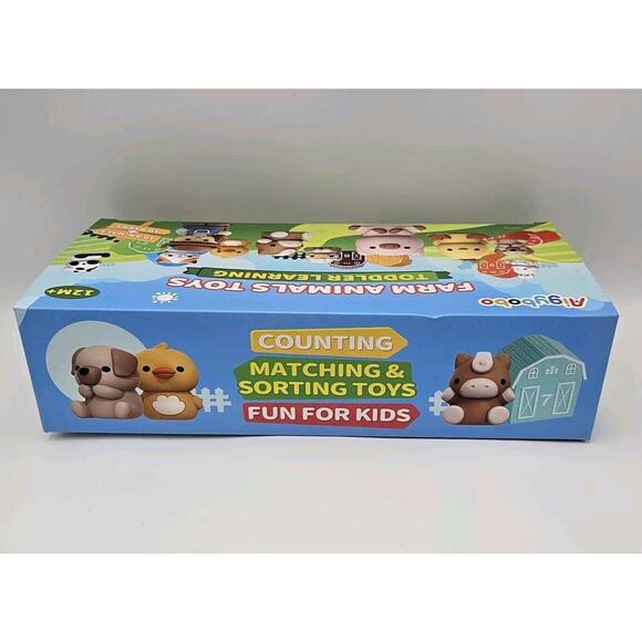 Toddler Learning Toys Farm Animals 20 Piece Set Finger Puppets - NEW IN‎ BOX - Picture 2 of 3